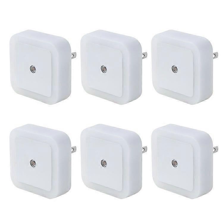 Plug-in Led Night Light With Dusk To Dawn Sensor 6-pack
