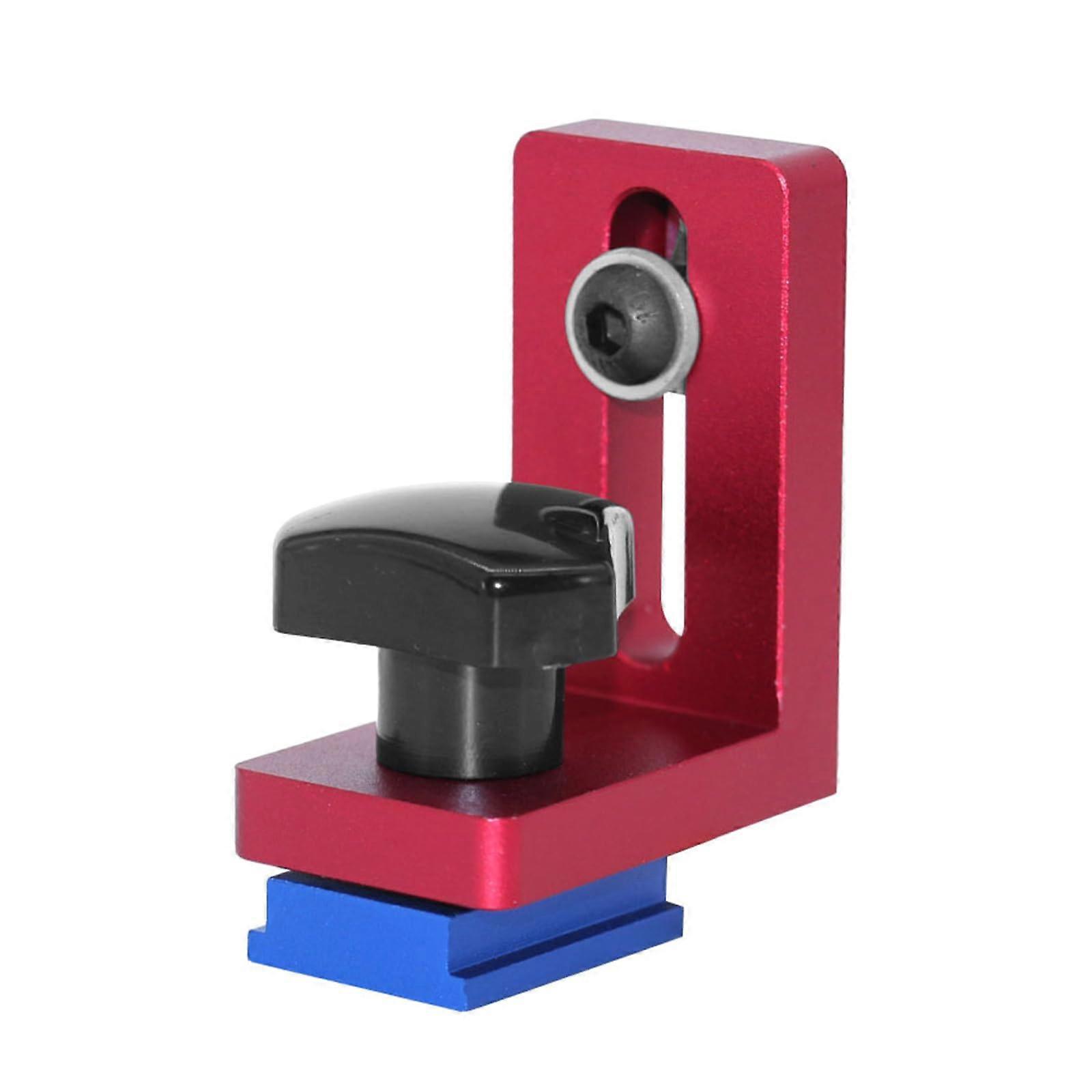 Miter Gauge Stop with Precise Length Positioning, Adjustable Aluminum TTrack Stop for Woodworking