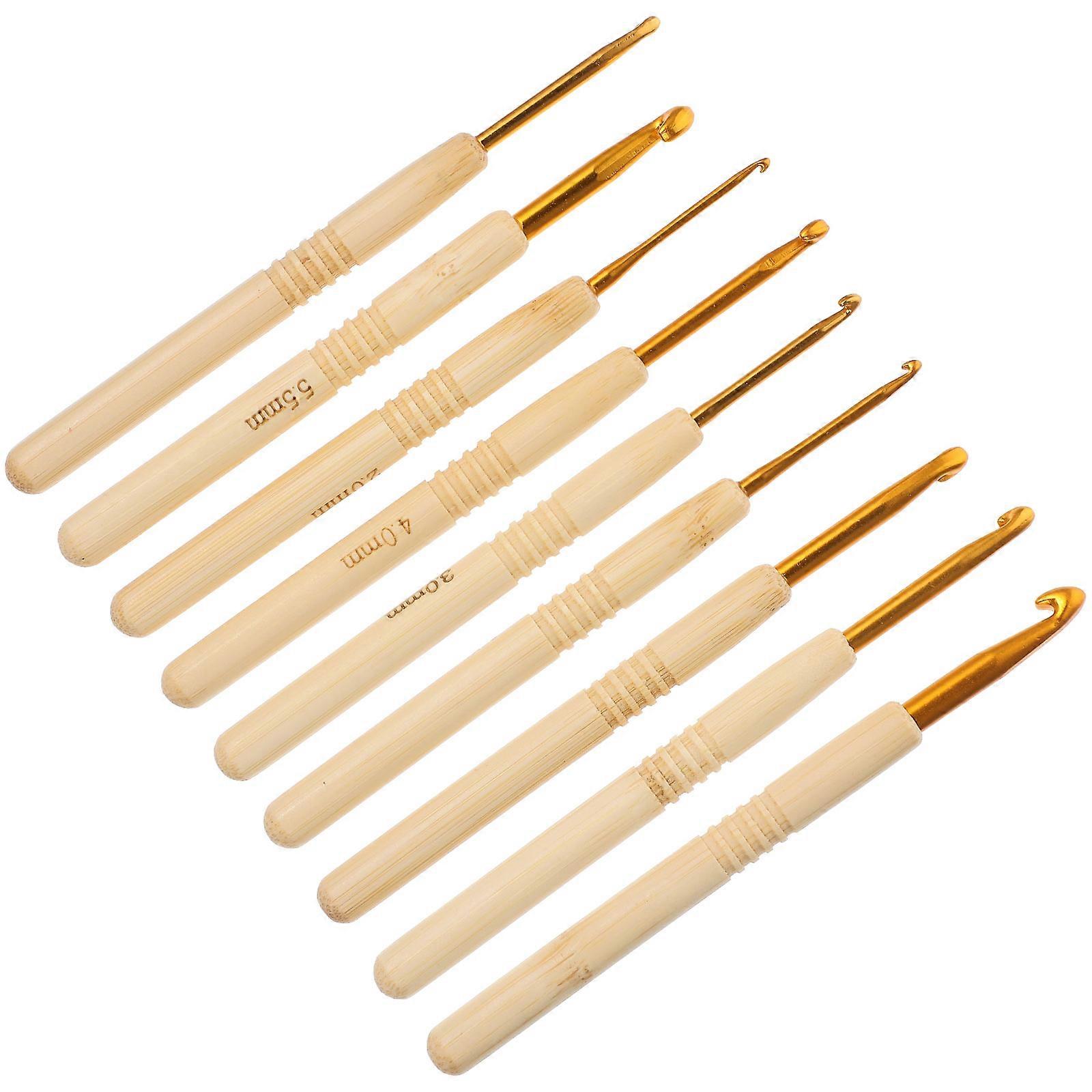 Crochet Needle Bamboo Knitting Tools for Knitting 9Pcs Creative Set
