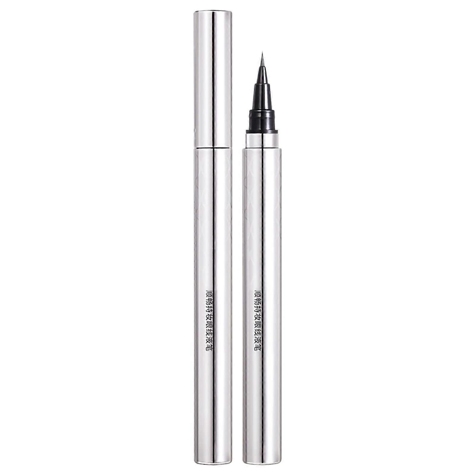 Liquid Eyeliner Pen Cool Black Sweatproof Erasable Ultra Fine Tip Waterproof 2ml