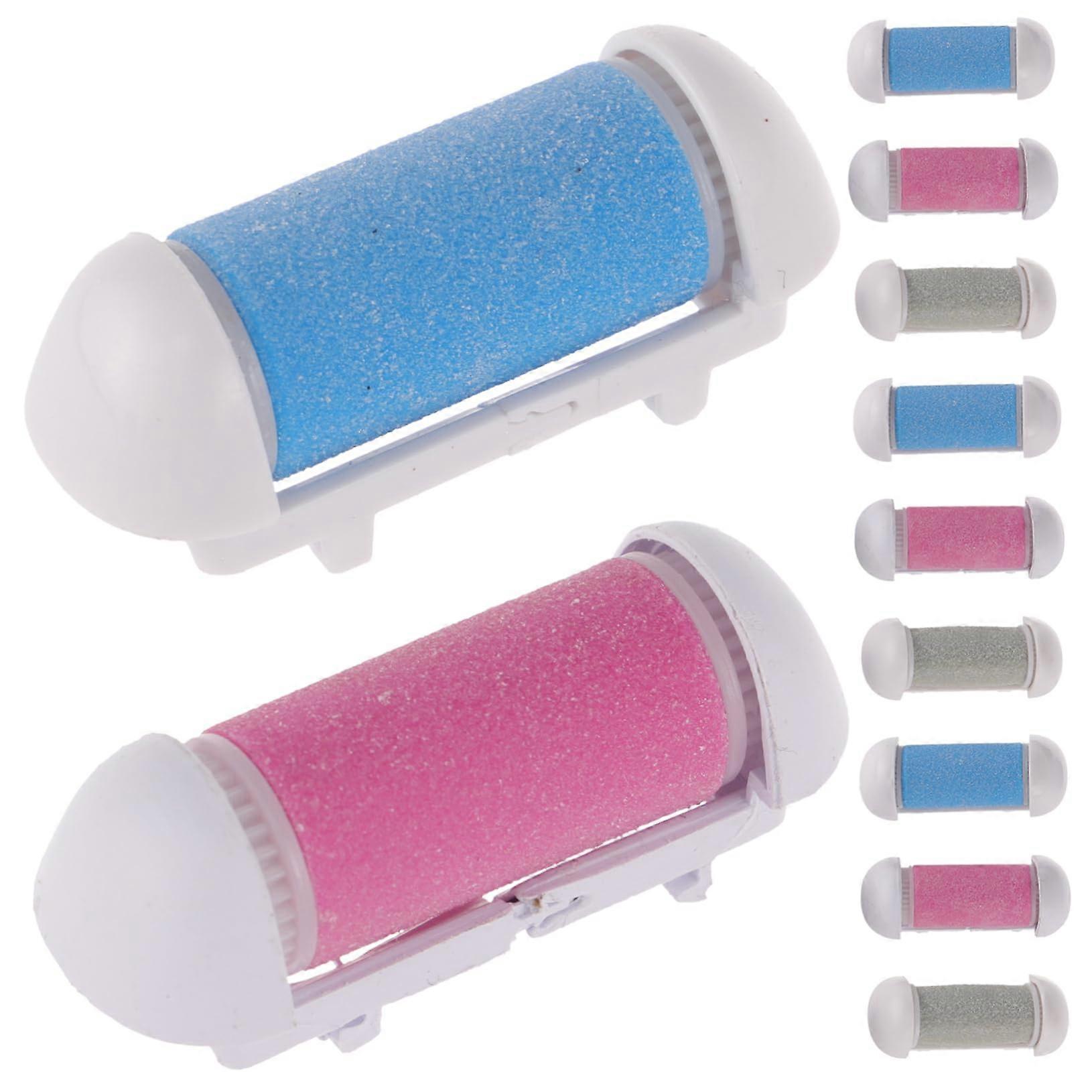 12pcs Electric Foot File Replacement Rollers for Pedicure Dead Skin Removal Durable Surface