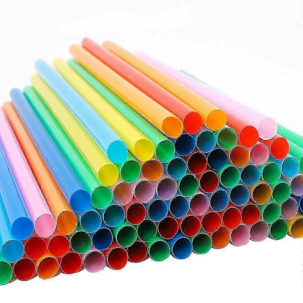 200PCS Straws Smoothie Straws Milkshake Straws 21cm