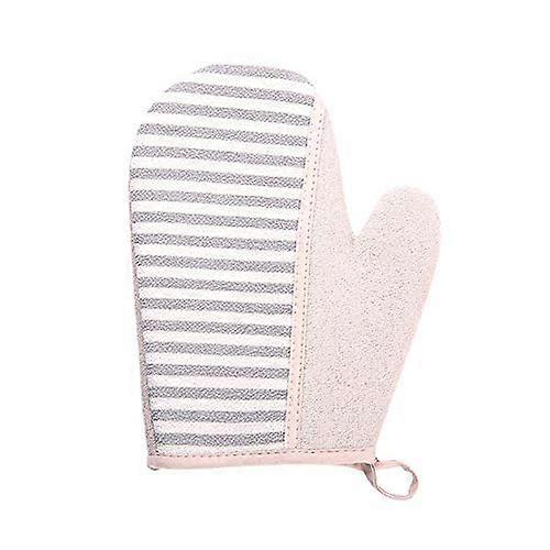 Exfoliating Bath Towel with Shower Gloves and Long Back Strap for Deep Body Cleansing