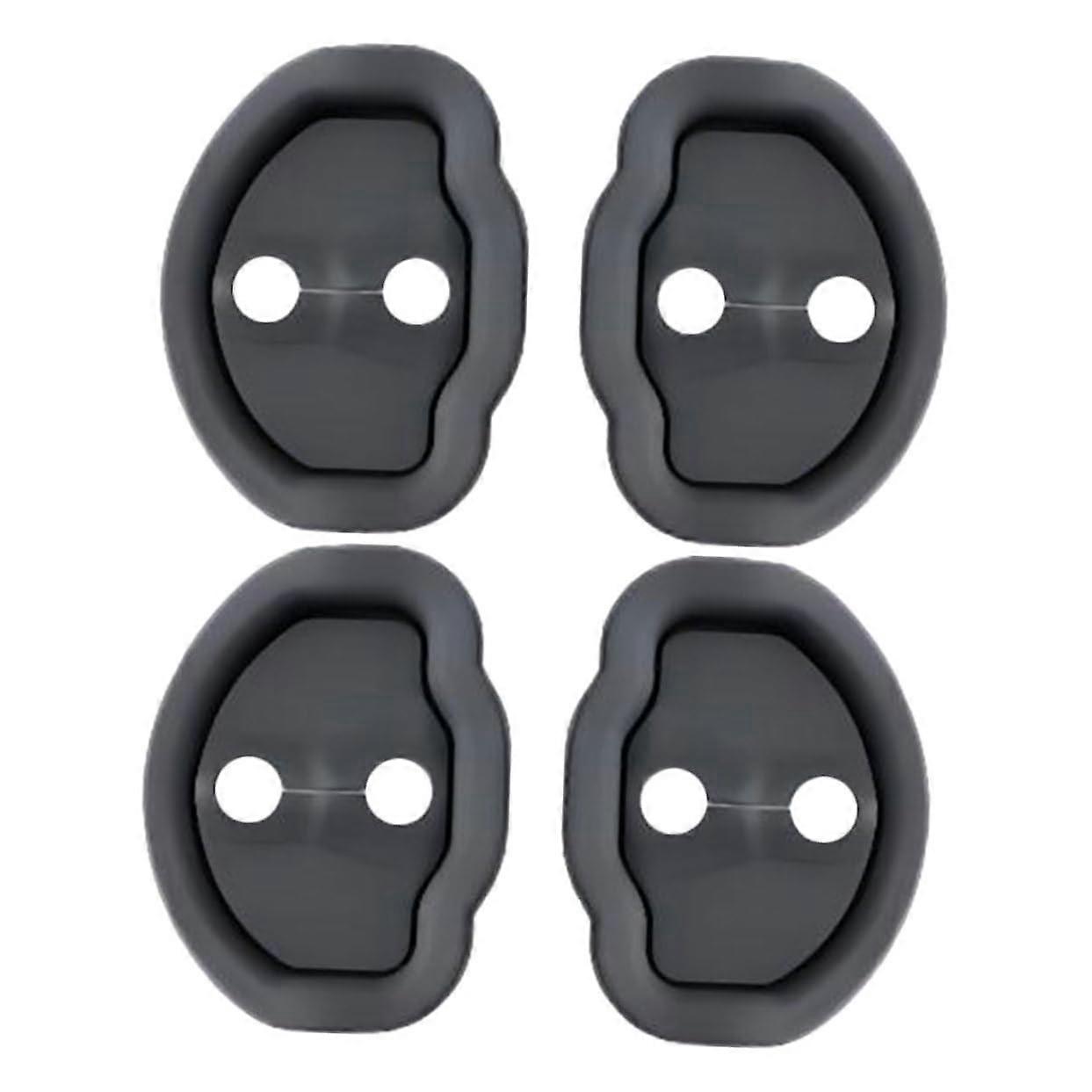 4pcs Car Door Latch Cover Silicone Protector for Tesla Model Y Rust and Scratch Protection