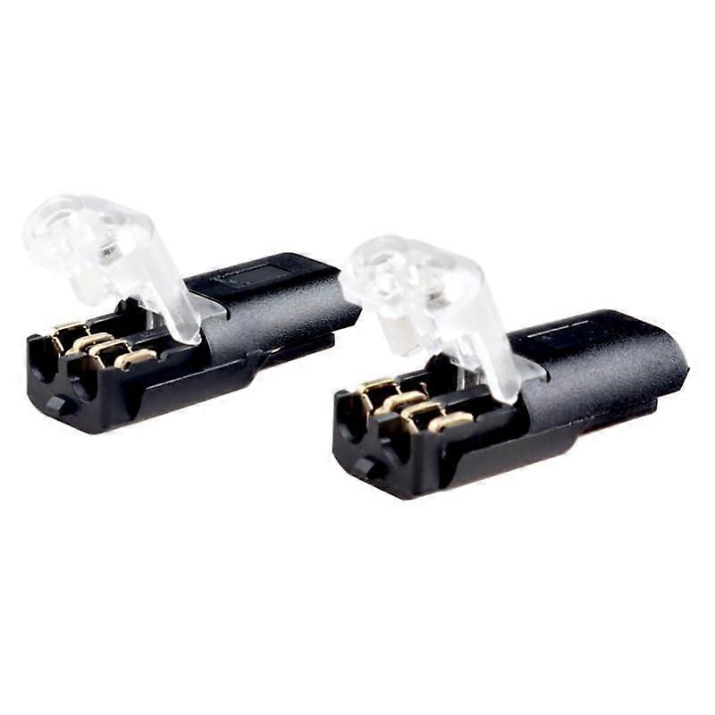 Wire Quick Connector HType NonStripping D2 Dual LED Wire Plugin Red and Black Power Cord 25pcs