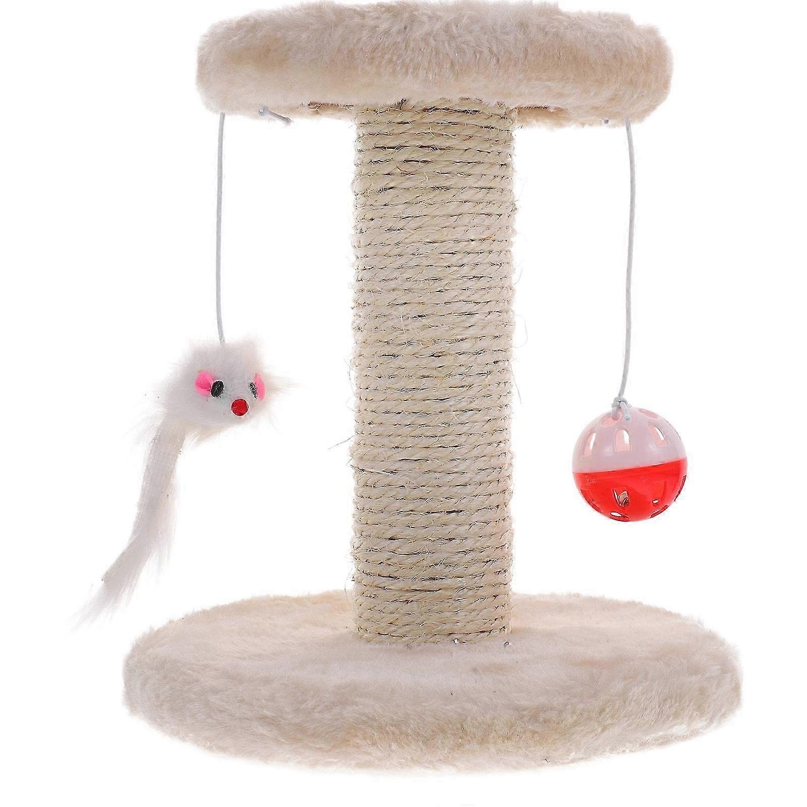 Cat Scratching Post Durable Sisal Cat Claw Scratcher Pole for Indoor Kitten
