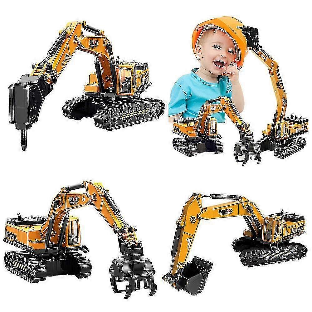 Simulation Engineering Excavator Vehicle Engineering Construction Vehicle Toys Boy Car Model