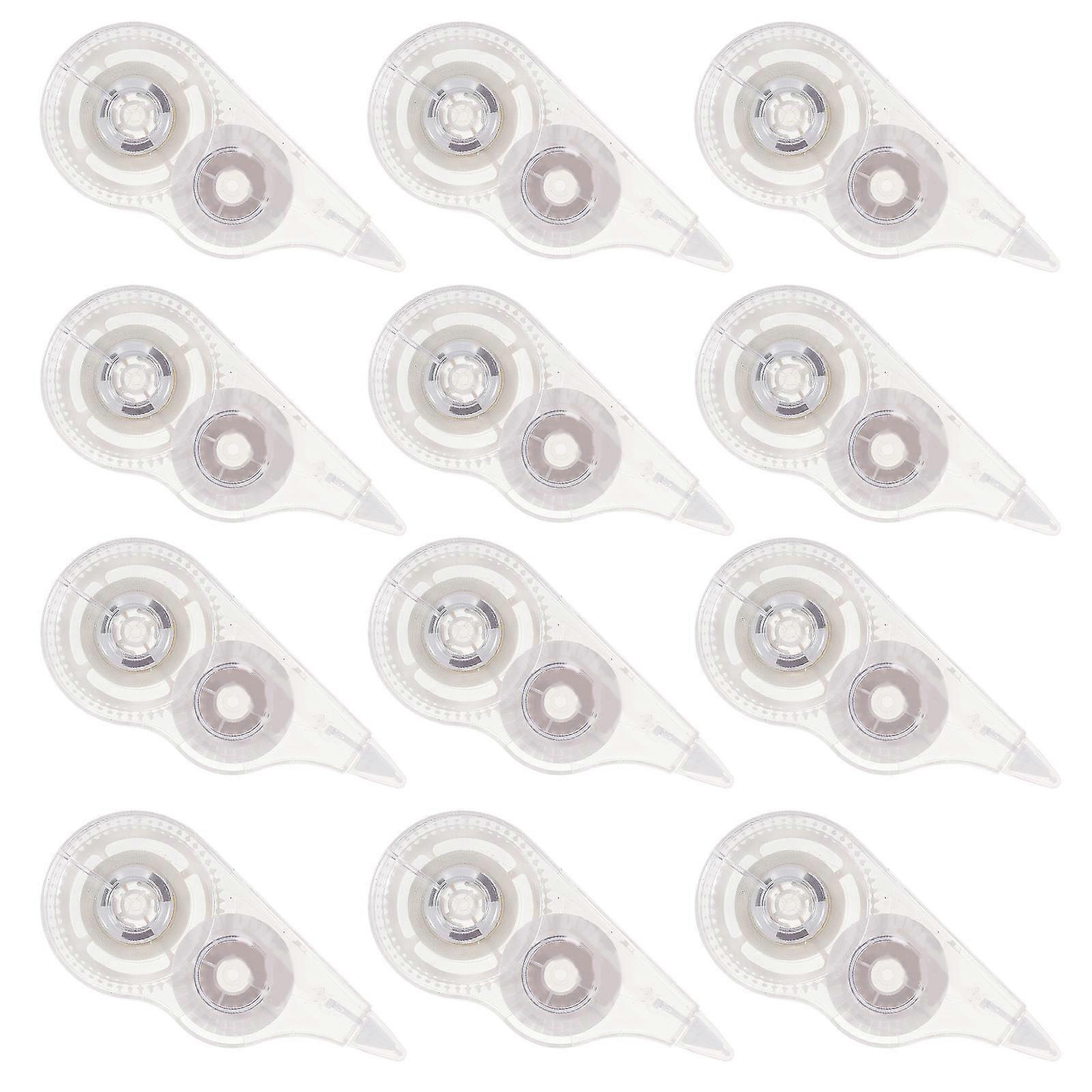 White Correction Tape Adhesive Correction Tape for Students 12Pcs Kit