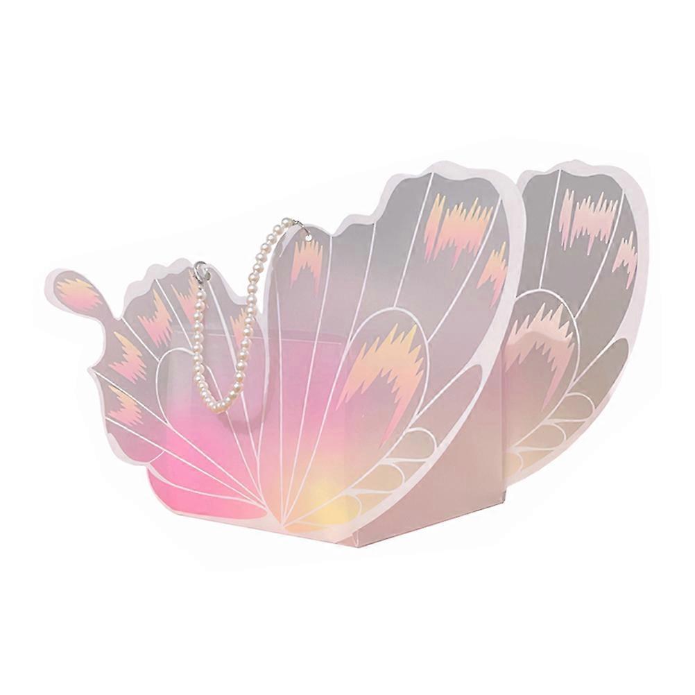 Elegant Butterfly Shaped Cake Box PP Material For Wedding Baptisms 1Set