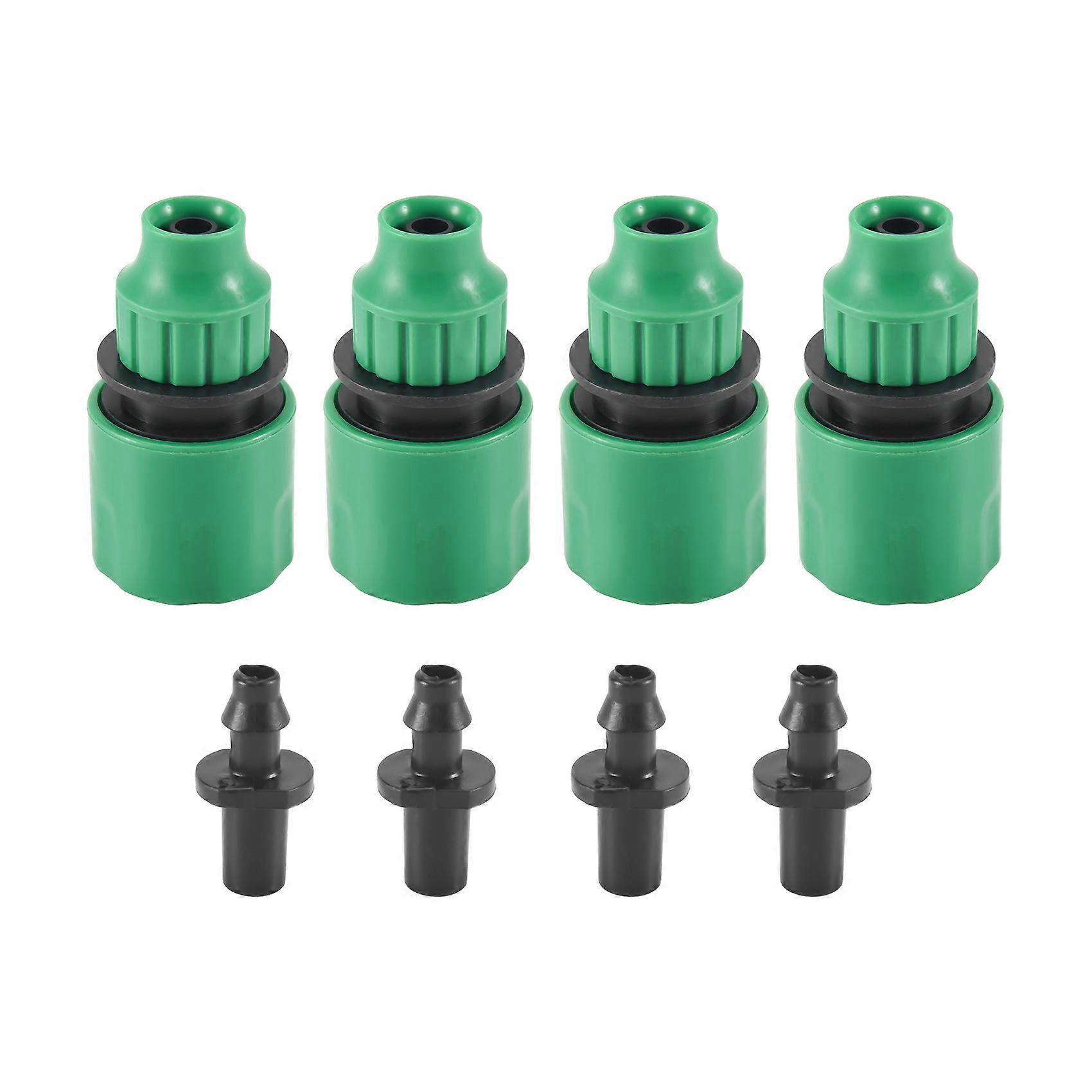 Gartenschlauchrohr Einwegadapter 4er-Pack