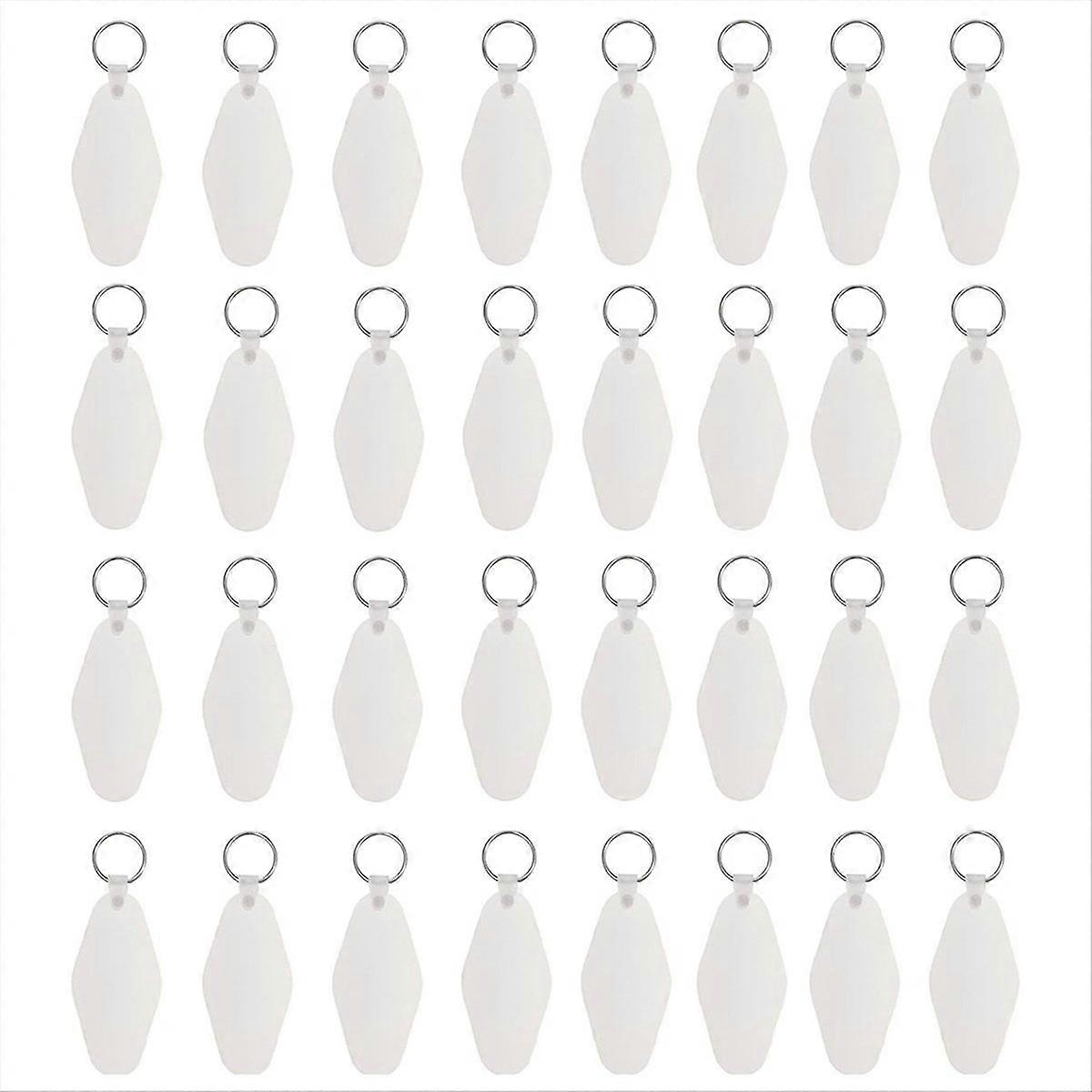32pcs Sublimation Blank Hotel Motel Keychain printing Keychains