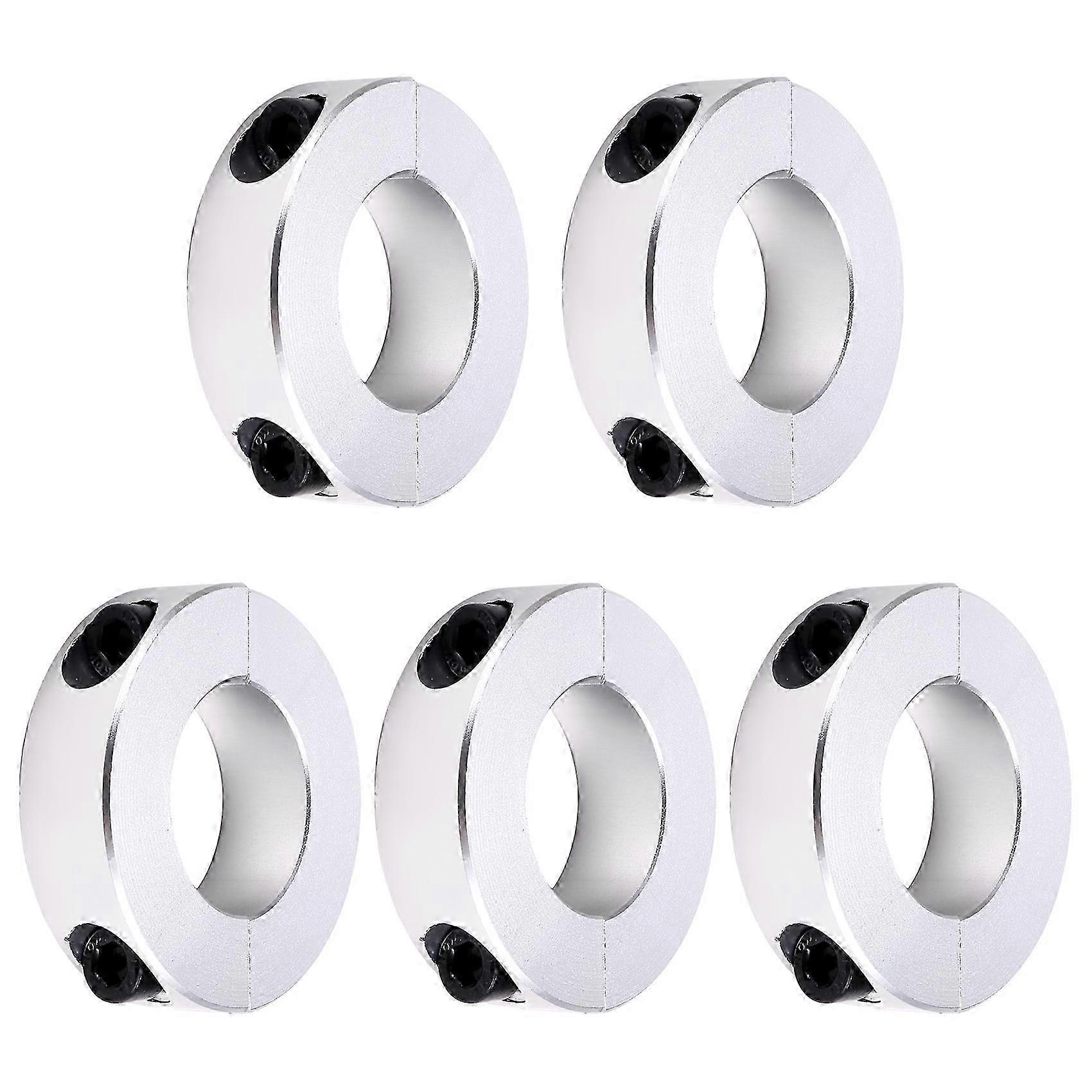 5PCS Split Optical Shaft Fixed Ring Separate Thrust Ring Limit Ring Fastening Positioner Shaft Clamp