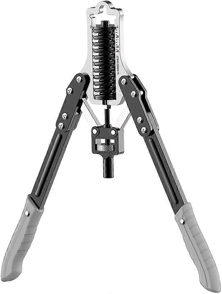 Adjustable Arm Exerciser Power Twister with DoubleLayer Springs and Stable Triangle Support, Red Black