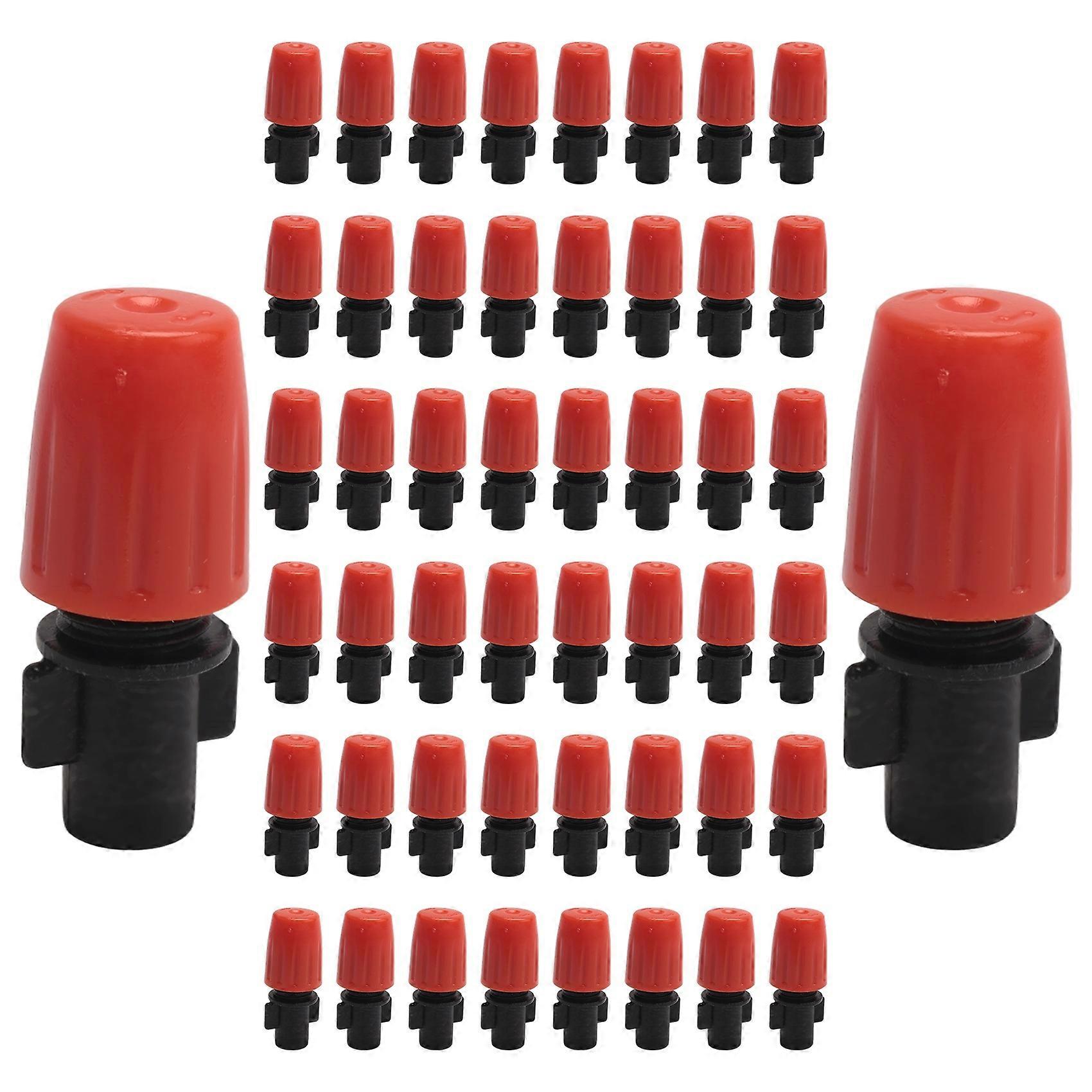 50PCS Adjustable Garden Drip Irrigation Misting Nozzle Micro-Flow Dripper Spray Gardening Tools
