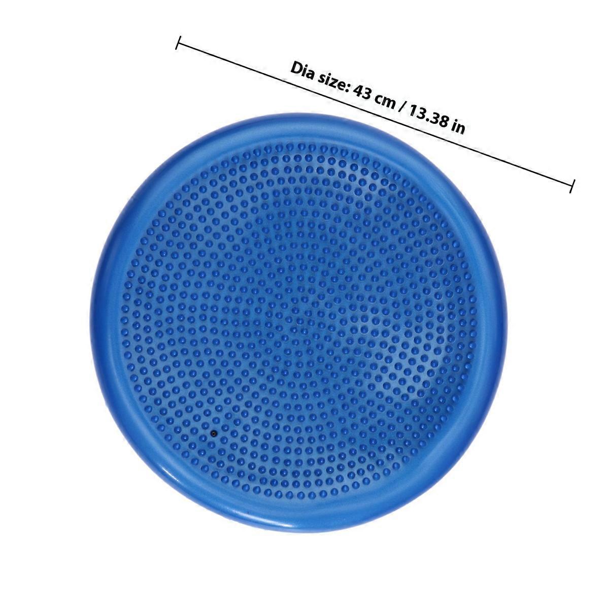 Wobble Cushion Inflated Stability Disc for Core Strength Exercise Blue