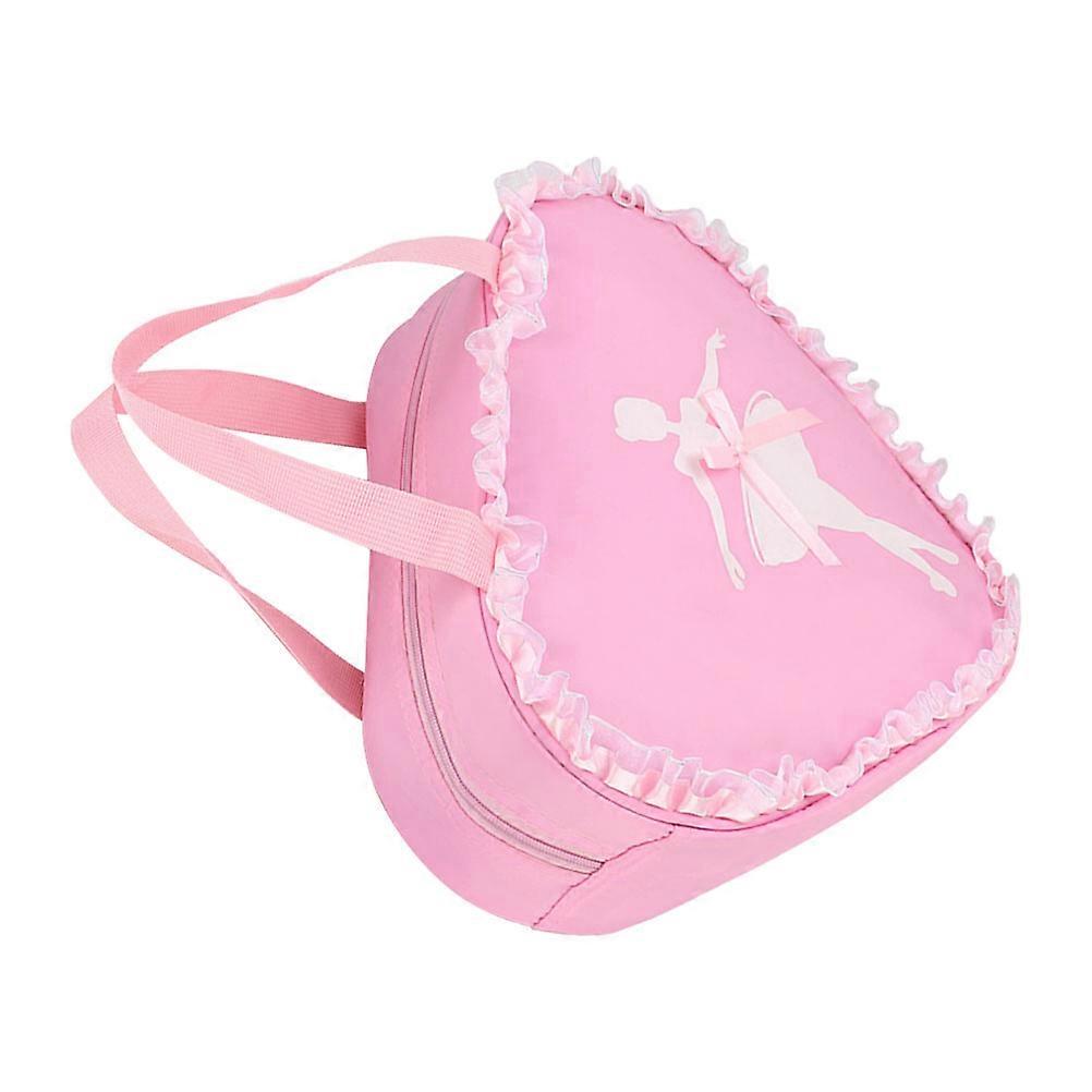 Pink Ballet Dance Backpack for Storage with Zipper Closure