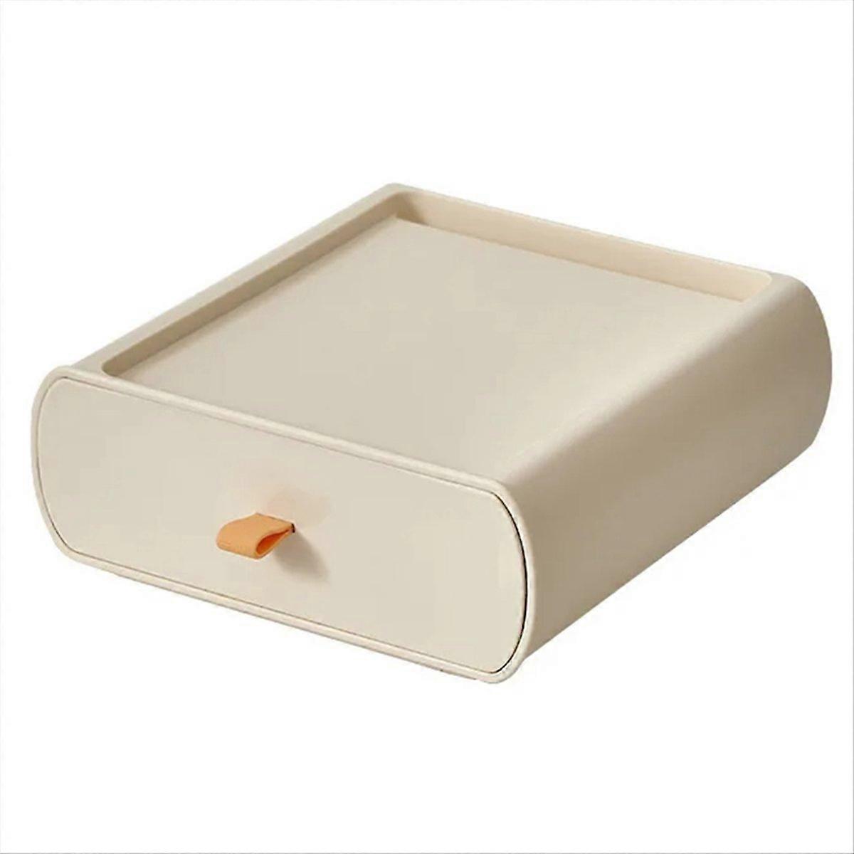 Drawer Storage Box, Desktop Storage Box, Storage Box,Frost White