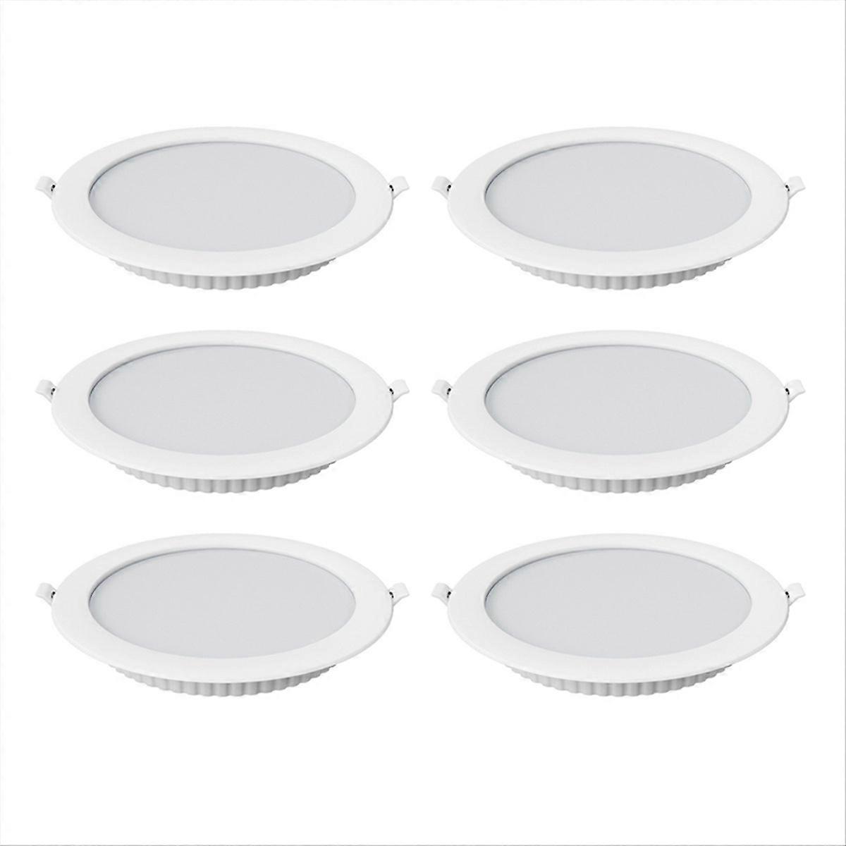 6PCS 12W LED Downlight Recessed Round Ceiling Spotlight Warm Light