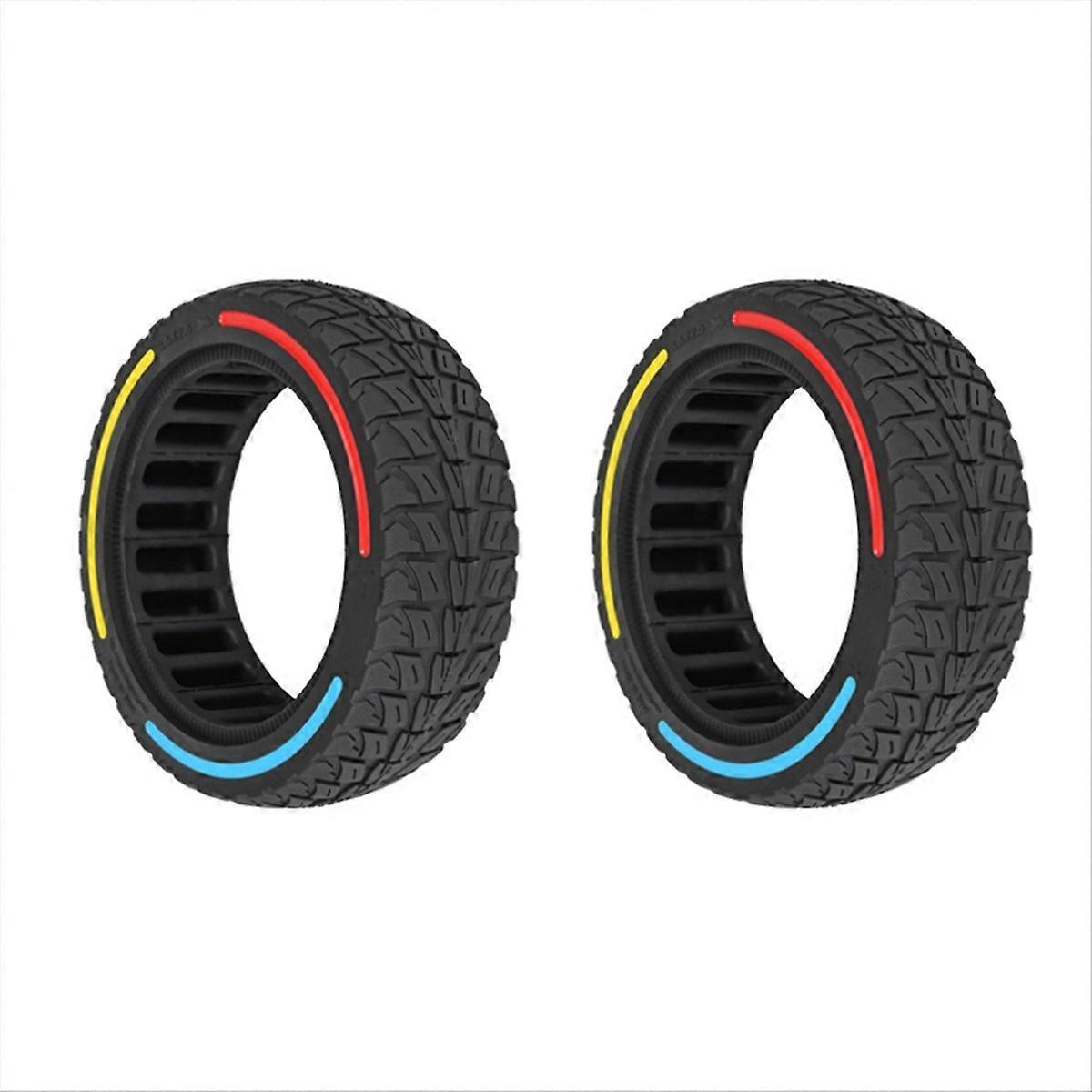 2Pcs 8.5 Inch Scooter Solid Tire 8.5X2.5 Solid Honeycomb Shock