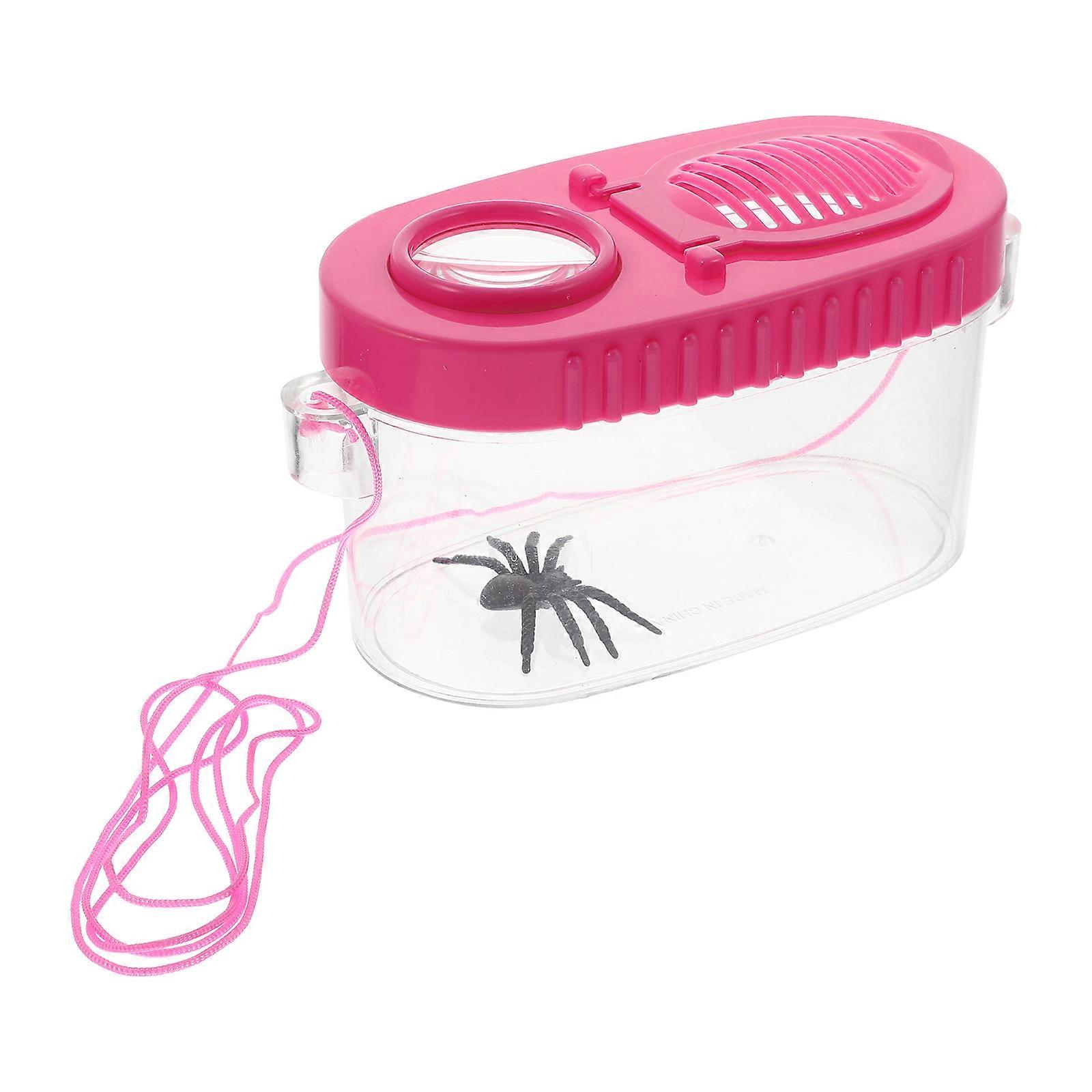 Portable Magnifying Box for Insect Observation with 2Pcs Household Containers