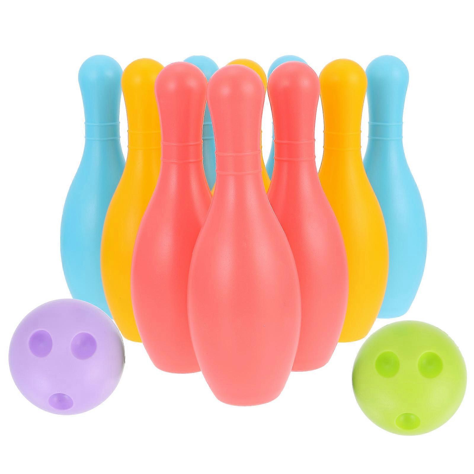 Kid Bowling Toy Set for Child Entertainment 1Set Assorted Color