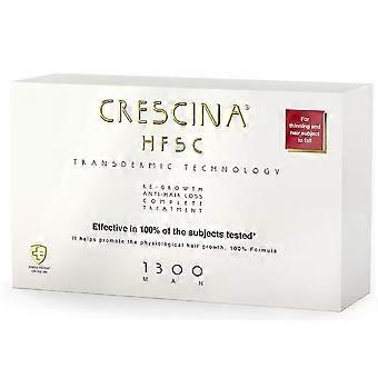 Labo Crescina Transdermic HFSC 1300 For Growth Stimulation Ampoules Treatment Serum For Scalp For Men 10 +10 pcs 3.5 ml