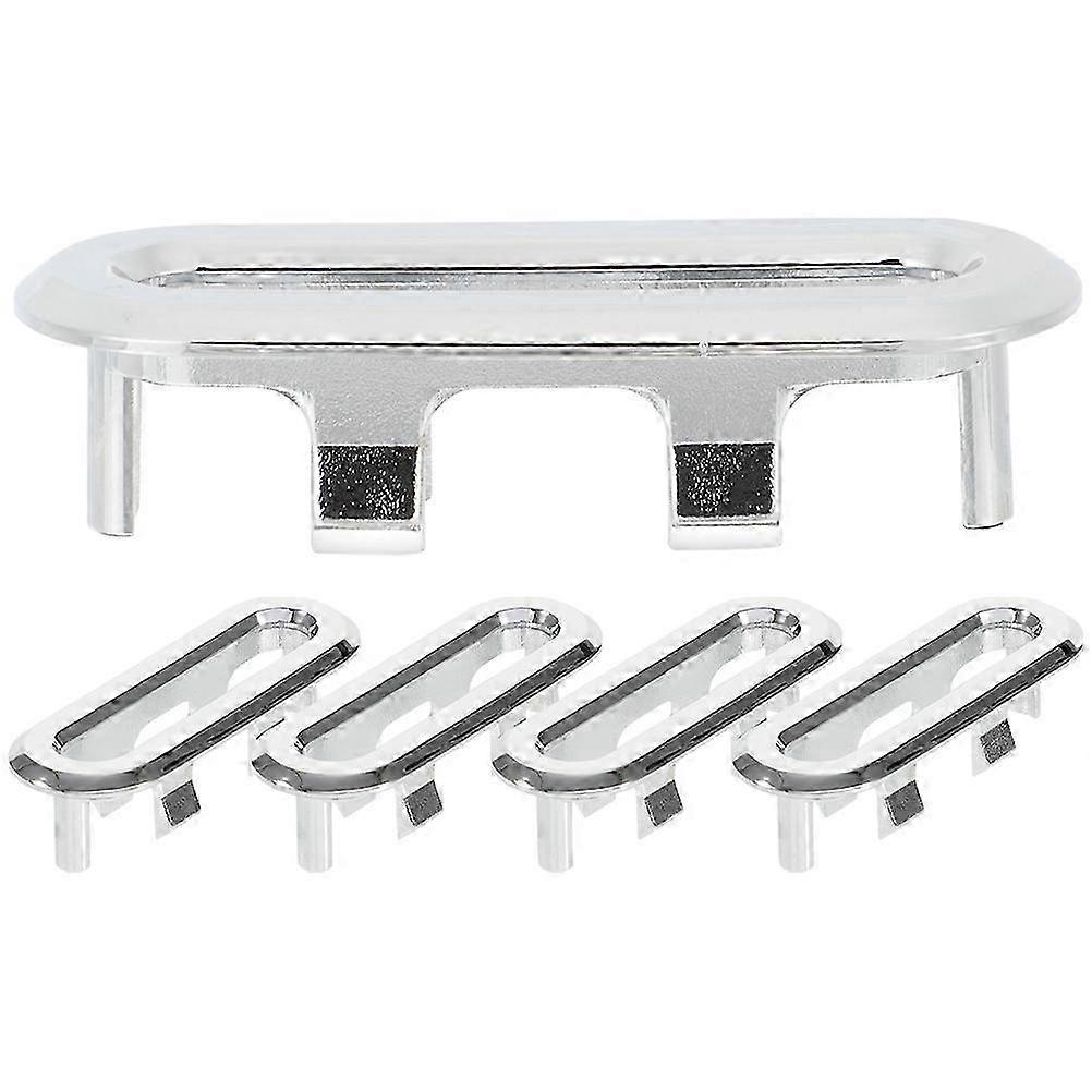 5pcs Functional Bathroom Sink Overflow Caps Oval Overflow Drain Covers