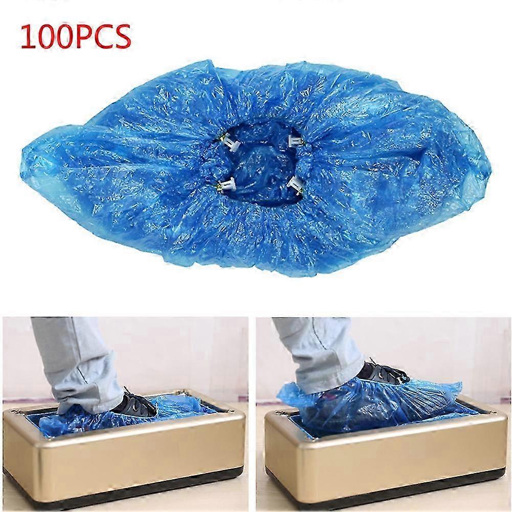 100pcs T-Type Disposable Shoe Covers for Automatic Dispenser