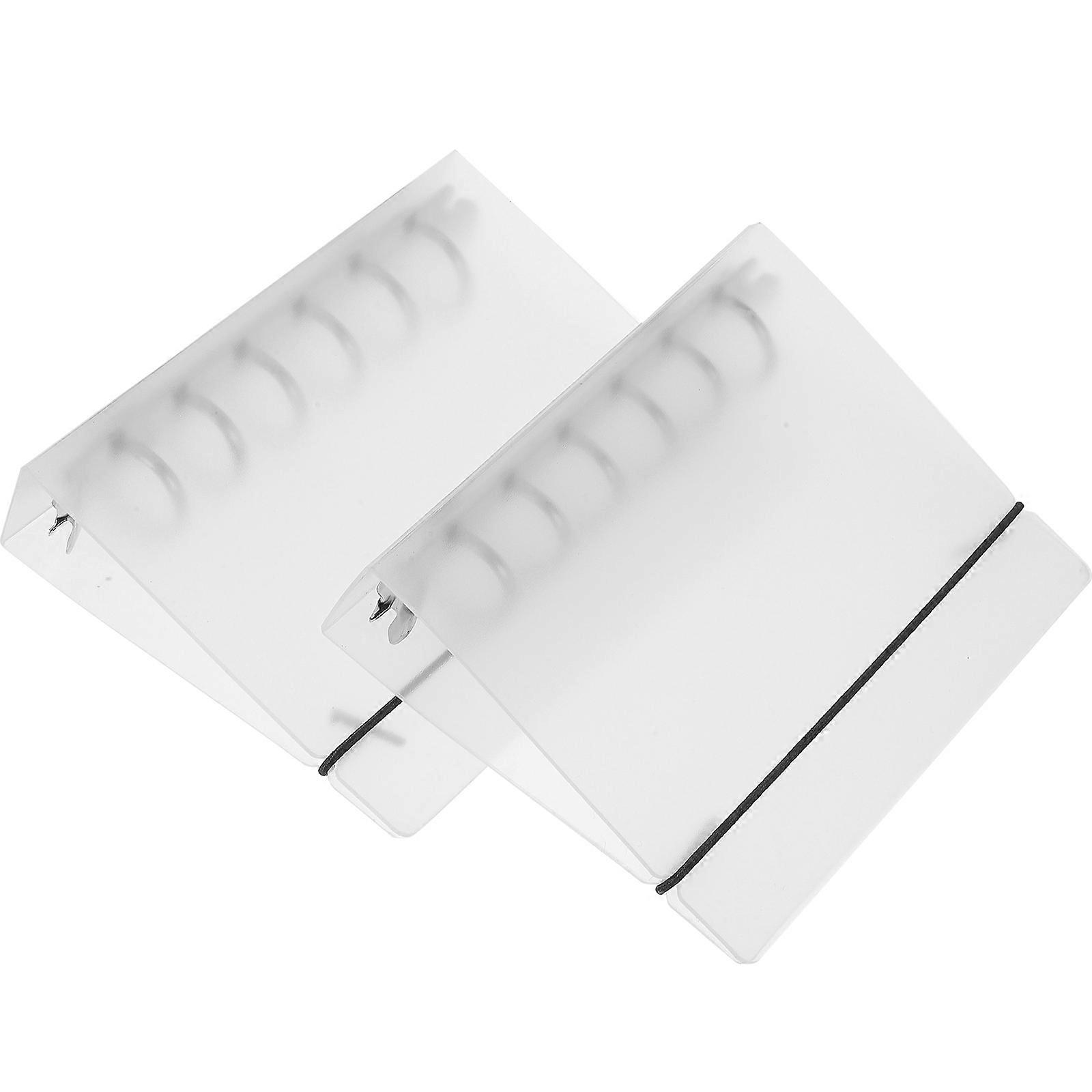 A5 Binder Clear Notebook Binder for Storage Use 4Pcs White Shell
