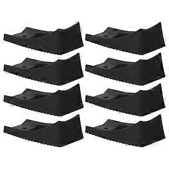 8PCS Sled Chair Leg Base Pads | Plastic Floor Protectors for Reception Chairs | Prevent Forward Tipping and Scratches for Offices and Guest Seating Ar
