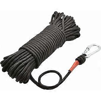 Magnetisches Angelseil mit Karabiner, 10m Universalseil aus hochfestem Nylon und strapazierfähigem Seil, Schwerlastseil mit Sicherheitsverschluss, Durchmesser 4mm