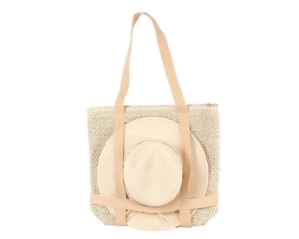 Natural Hat & Bag Summer Beach Set AV61791NT