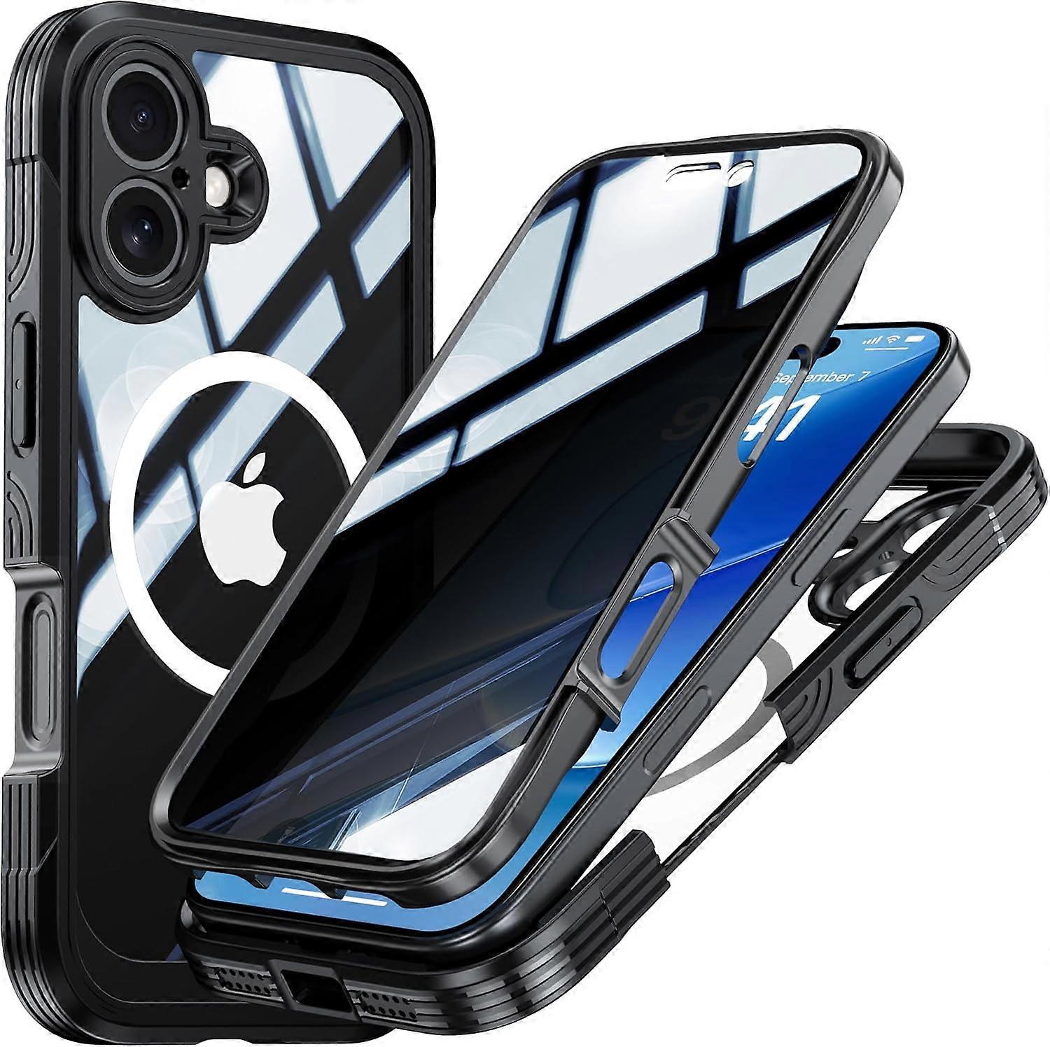 Shockproof Privacy Case Compatible with iPhone 17