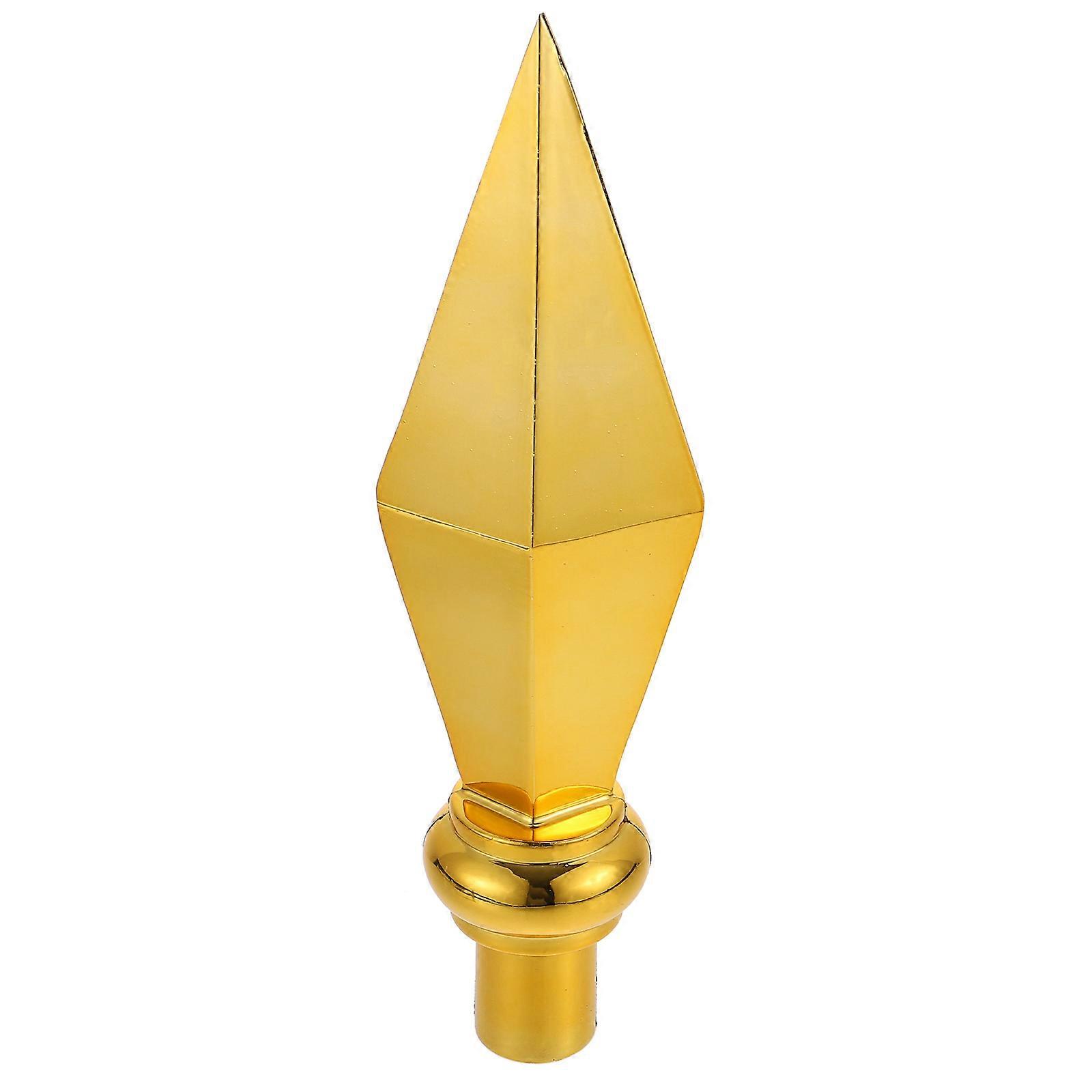 Golden Plastic Flag Topper for Flag Replacement Durable Design
