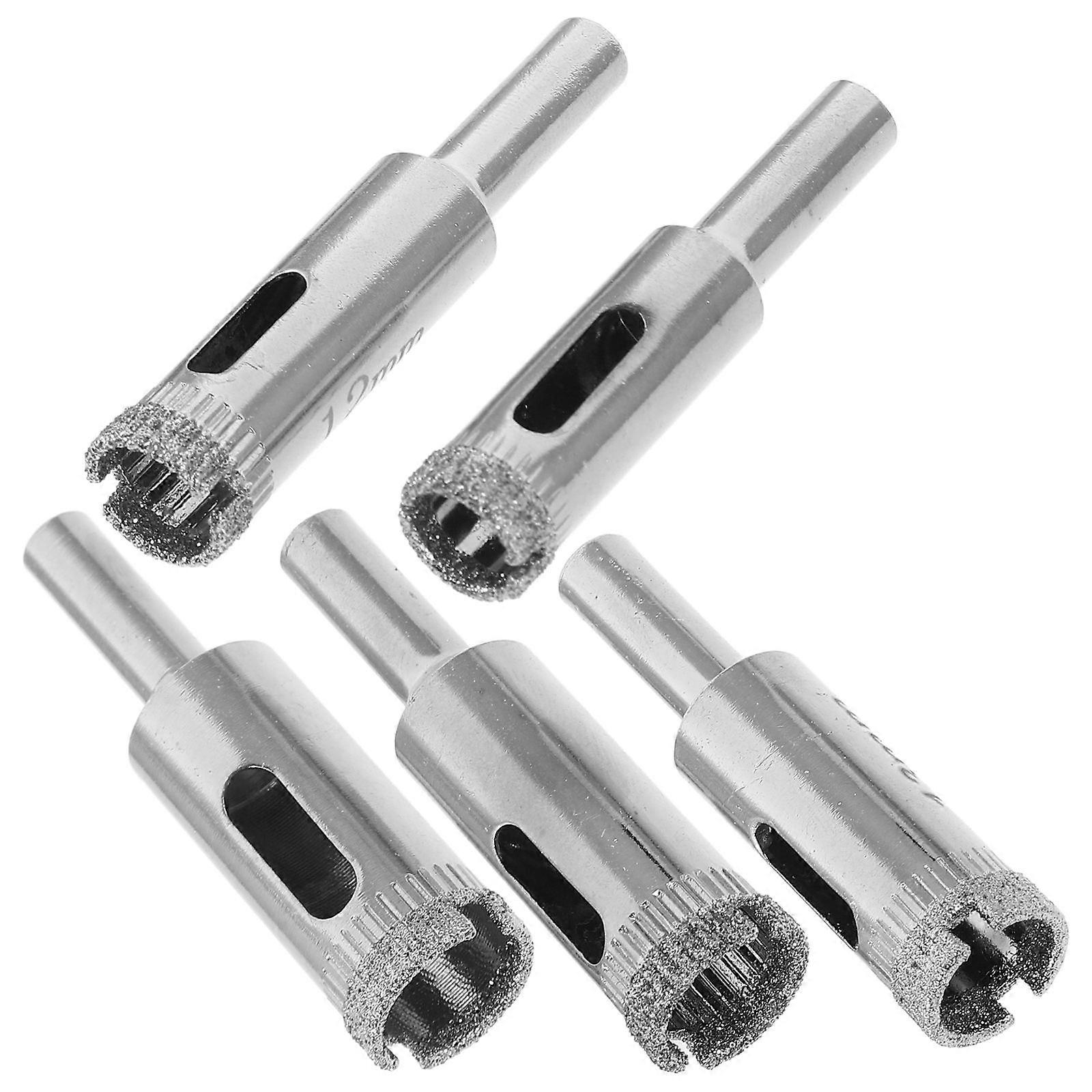 Silver Eccentric Drill Bit 5Pcs for Concrete Drilling with Durable Material