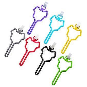 Dog Poop Bag Holder Hands Free Leash Waste Carrier Holder 7Pcs Assorted Color
