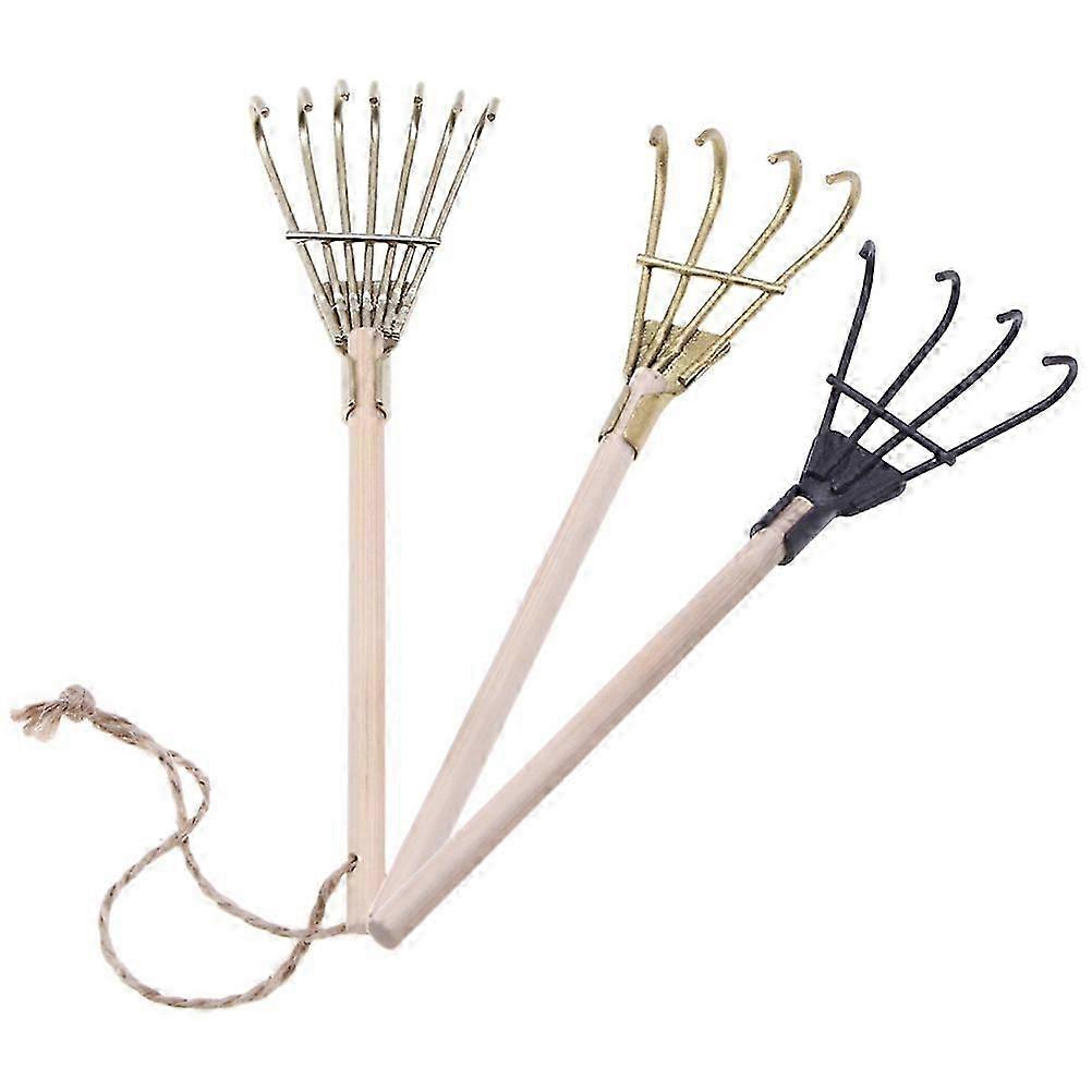 Crafts Rake Made with for Decor 3Pcs Pieces