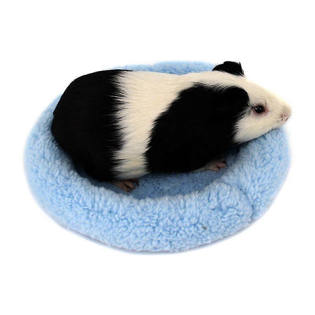 Blue Hamster Bed Warm Pad for Comfortable Sleep Use Small Pets