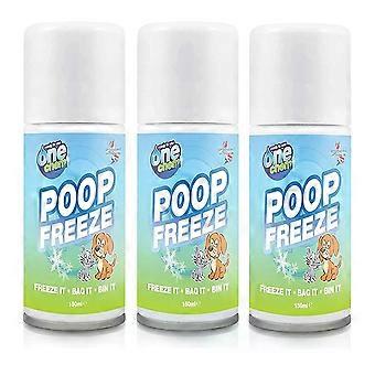 Kot-Gefrierspray 3 x 150 ml, gebrauchsfertig – Einfrieren – Verpacken – Entsorgen