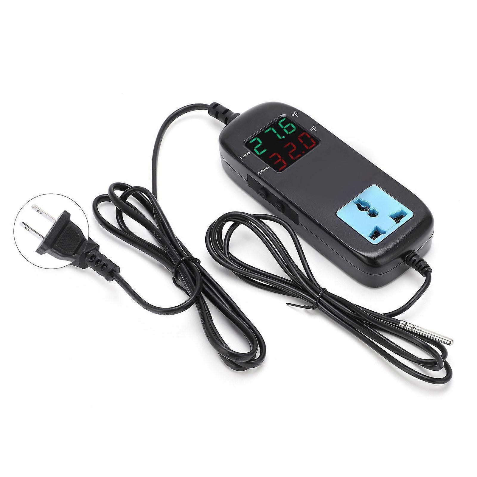 Digital Display Thermostat Intelligent Electronic Temperature Controller Regulator AC 90V~250VUS Plug