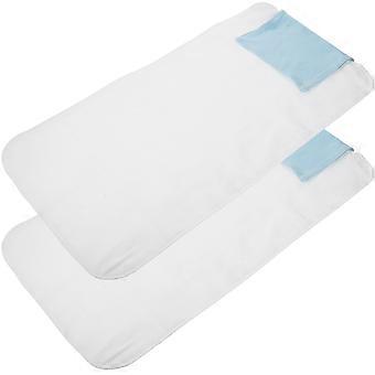 2Pcs Adultos práticos Toalhas absorventes de suor Toalhas de costas idosas Flexível Toalha