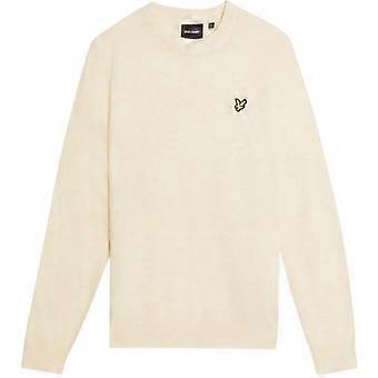 Lyle & Scott miesten kirjailtu logollinen pyöreäkauluksinen pitkähihainen neulepusero