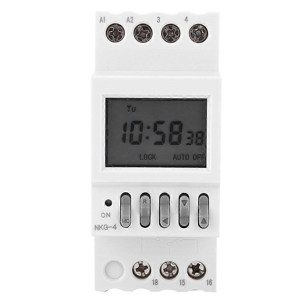 NKG-4 Programmable Timer Switch Din Rail Timing Control Switch AC220V 3A