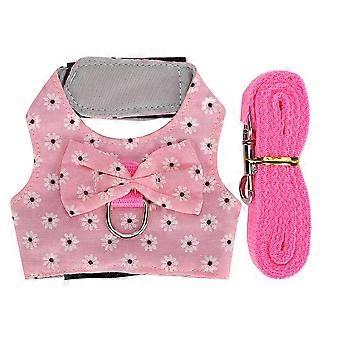 Rabbits Vest Harness with Lead Hamster Chest Strap Leash Small Animal AccessoriesS