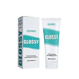 Ouhoe Protein Straightening Cream - Herstelt beschadigd en droog haar, maakt het glad zonder te trekken, verzachtende haarstylingcrème
