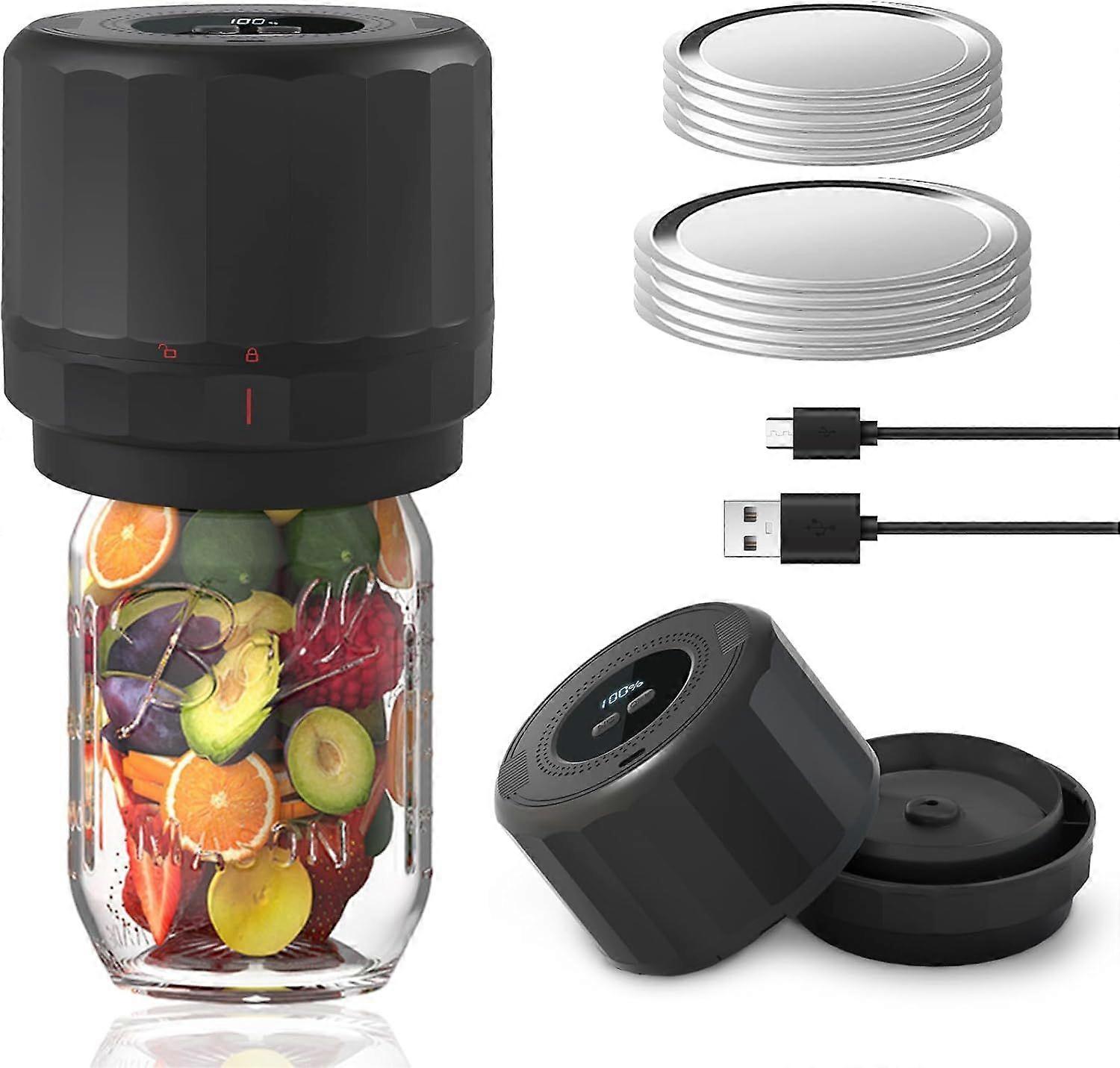 2026NewElectric Mason Jar Vacuum Sealer Kit