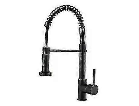 Black Matte Kitchen Faucet With Extendable Sprayer