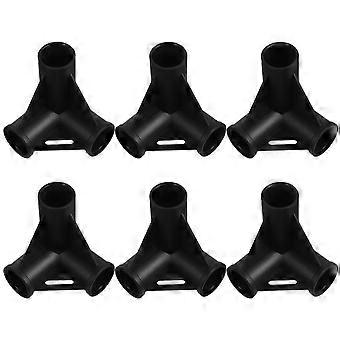 Camping Tent Pole Connectors Plastic Tent Fitting 12Pcs Kit