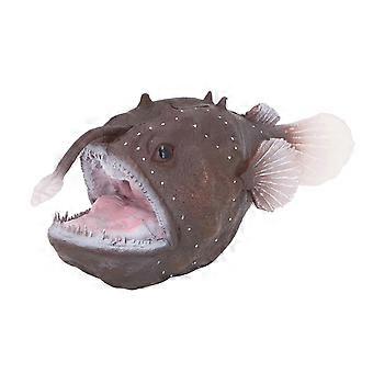 Anglerfish Figure Simulation Marine Animal Toy Plastic Sea Fish Model for Collection and Desk Decoration