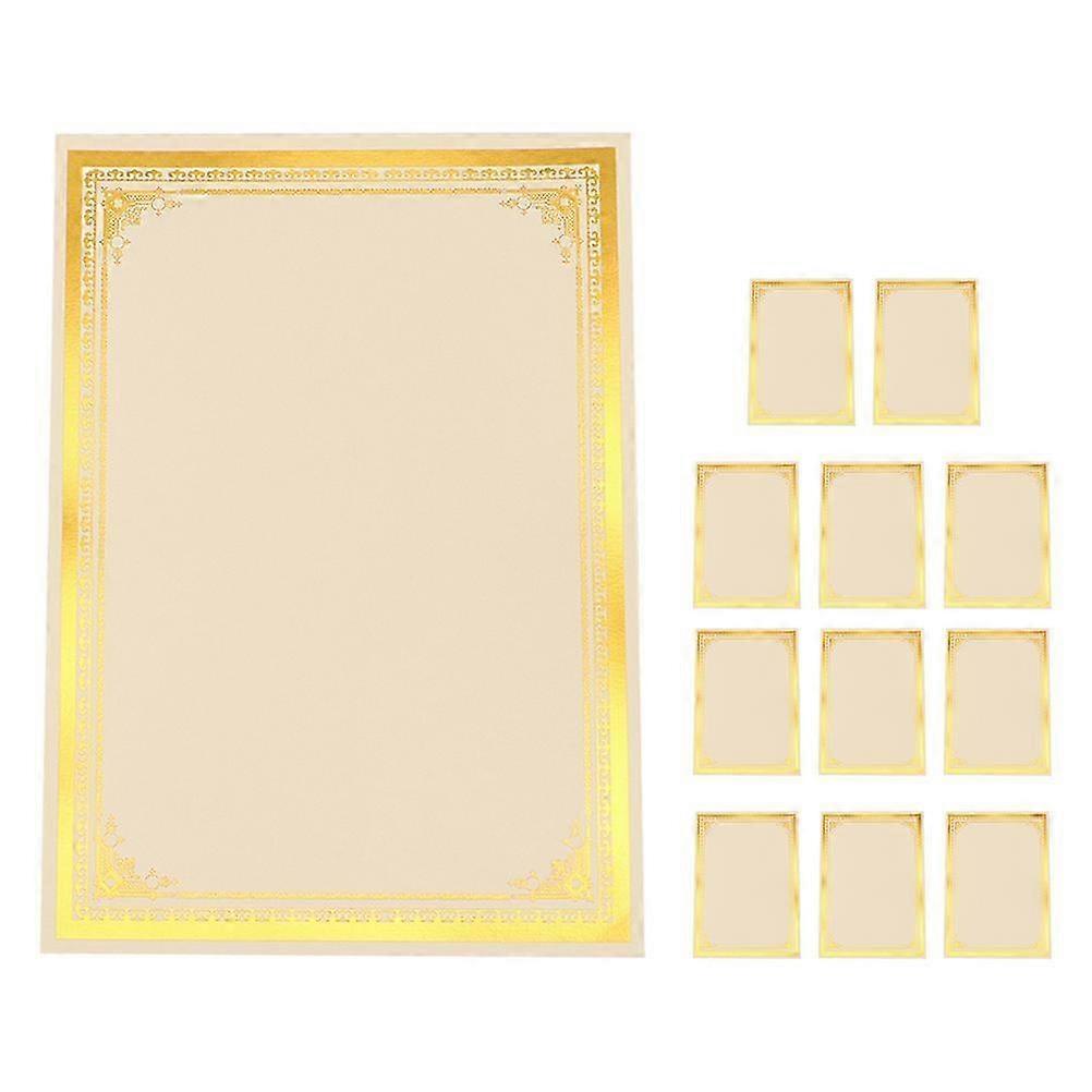 Writable Text Certificate Paper Smooth Edges Graduation Certificates 12 Sheets